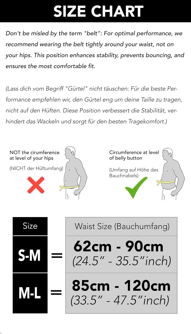 FitgriffÂ® Running Belt for Men & Women - Secure Jogging Pouch for Phone, Keys & Essentials - For All Cell Phones (Grey, 24.5" - 35.5" Waist Size) - Image 5